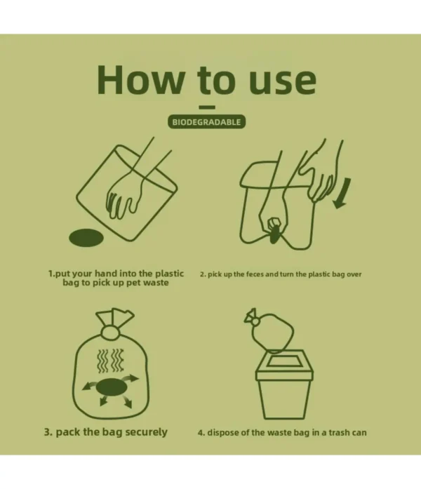 PetTrekGo Portable Dog Poop Bag Dispenser with 15-Count Leak-Proof Waste Bags Refill Roll – Tactical Green Clip-On Holder (Free Shipping)