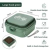 PetTrekGo Dog Travel Kit: Large 550ml Portable Water Bottle & Collapsible Food Bowl with Lid – Leak-Proof Hiking Essentials Bundle (Hook Green)