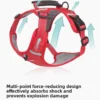 PetTrekGo All-Terrain Reflective Adventure Harness with Traffic Handle – No-Pull Hiking & Safety Vest
