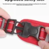 Durable harness with upgraded safety lock